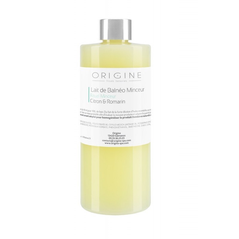 Lait de Balnéo Minceur Citron & Romarin 500ml Lait de Balnéo Minceur Citron & Romarin 500ml