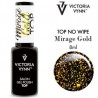 Gel Polish shimmer Top Gold  No Wipe 8ml