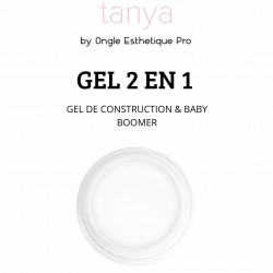 Gel build/  french babyboomer Médium White TANYA 15ml