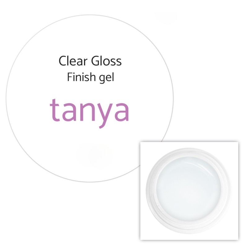 Clear Gloss Finish gel  TANYA   15ml